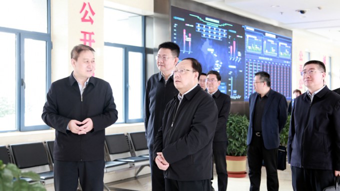 張佩峰 陳一夫拜訪(fǎng)省公共資源交易中心